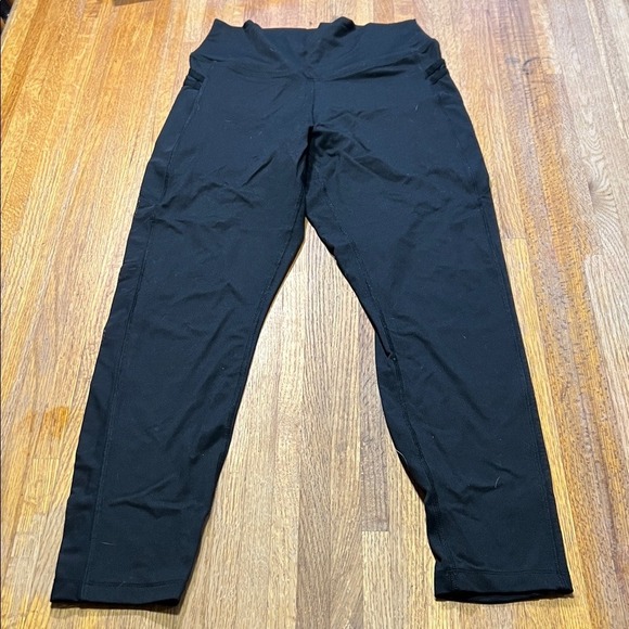 PINK Victoria's Secret Pants - PINK Victoria's Secret Ultimate Medium Black Pull On Pockets Yoga Ankle Leggings